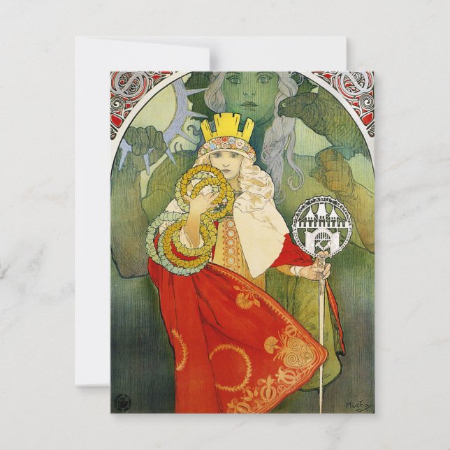 Alphonse Mucha Sokol Festival Invitations (Front)