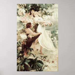 Alphonse Mucha Spirit of Spring  Poster