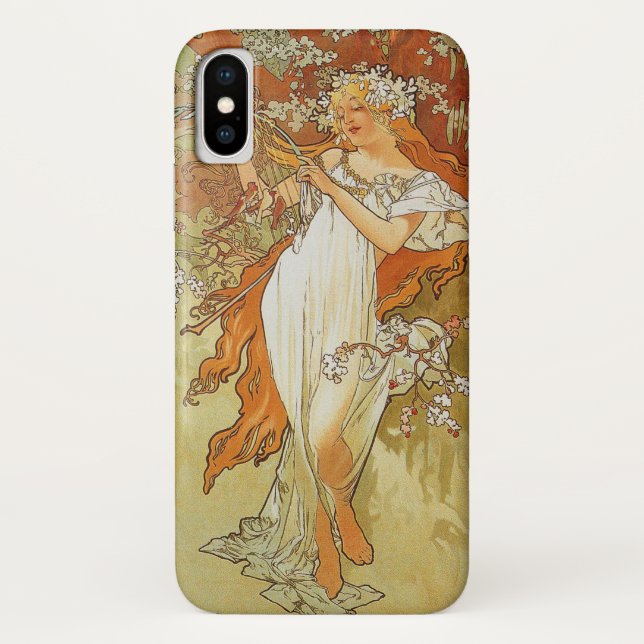 Alphonse Mucha - Spring Case-Mate iPhone Case (Back)