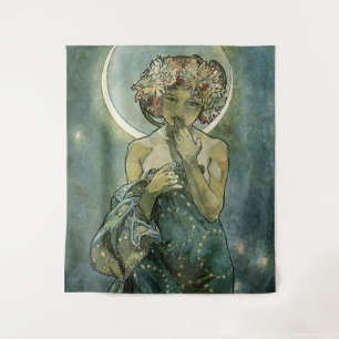 Alphonse Mucha Stunning Art Nouveau Woman #18 Tapestry