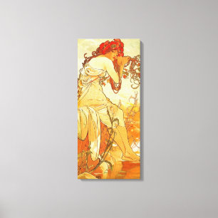 Alphonse Mucha Summer Canvas Poster Print