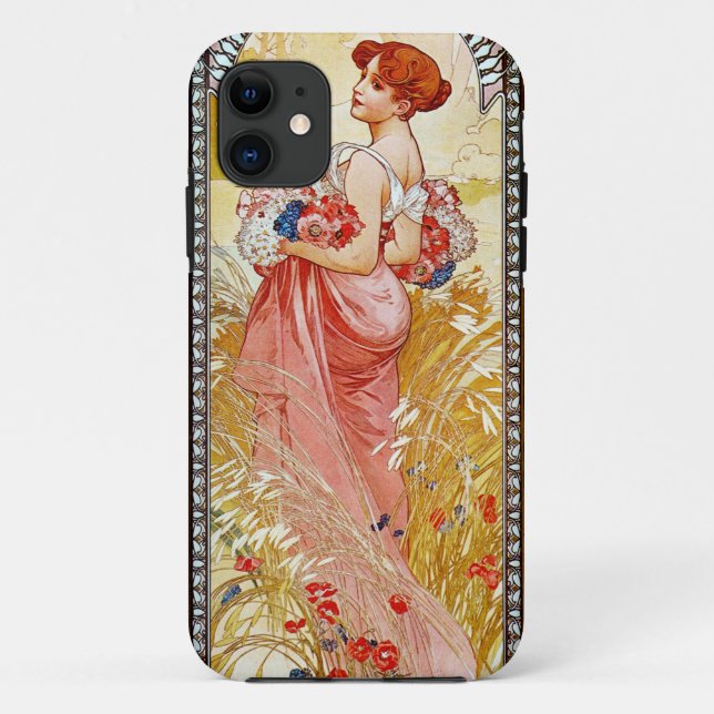 Alphonse Mucha Summer Case-Mate iPhone Case (Back)