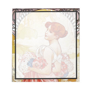 Alphonse Mucha Summer Notepad