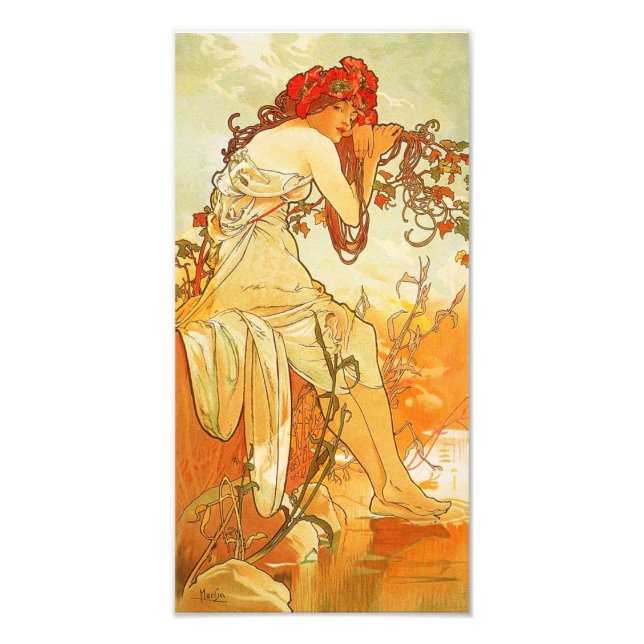 Alphonse Mucha Summer Print (Front)