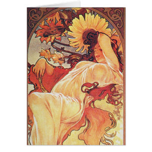 Alphonse Mucha Sunflower