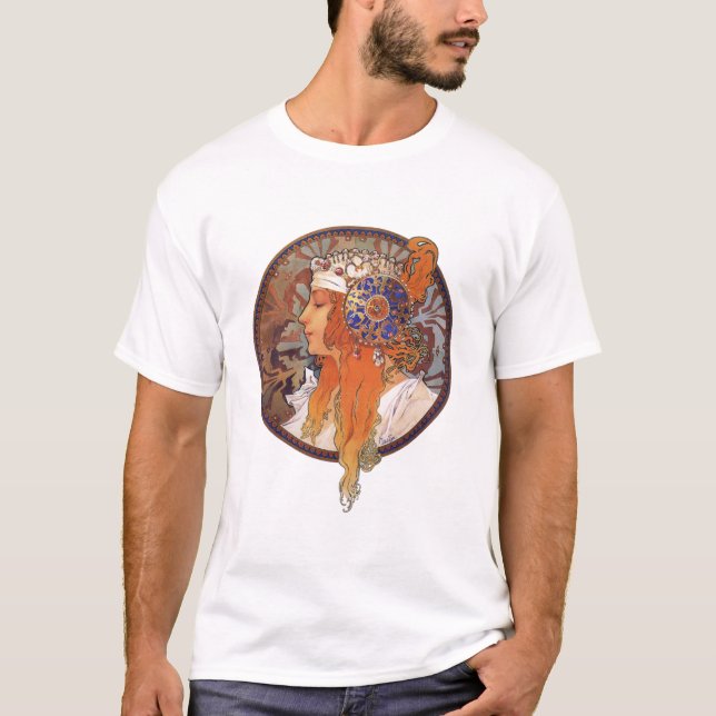 Alphonse Mucha T-Shirt (Front)