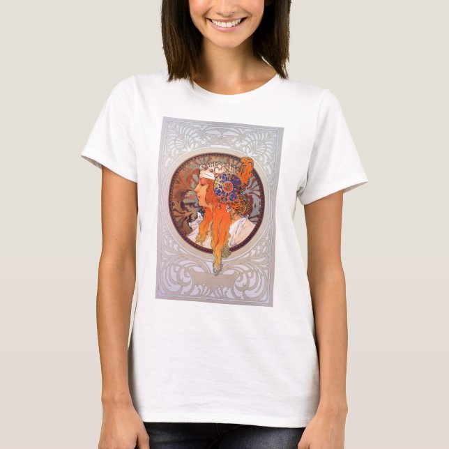 Alphonse Mucha T-Shirt (Front)