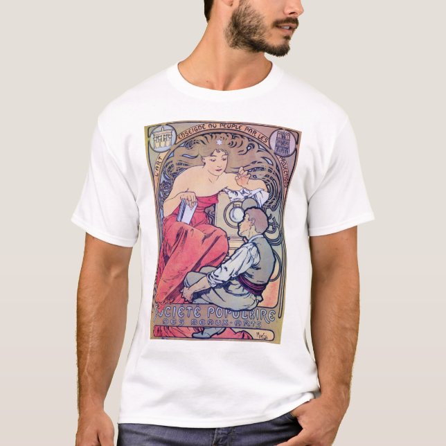 Alphonse Mucha T-Shirt (Front)