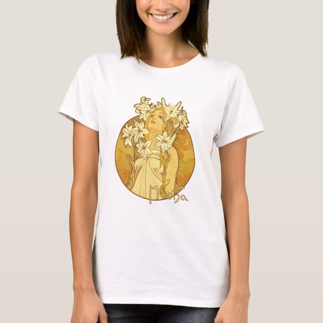 Alphonse Mucha - The Flowers T-Shirt (Front)