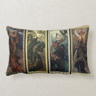 Alphonse Mucha The Moon And The Stars Cushions