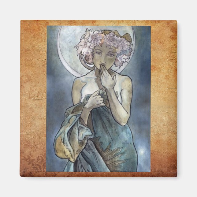 Alphonse Mucha ~ The Moon Magnet (Front)