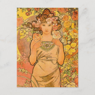 Alphonse Mucha The Rose Invitations
