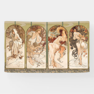 Alphonse Mucha The Seasons 1897 Art Nouveau Banner