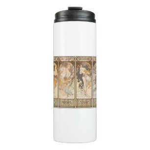 Alphonse Mucha The Seasons, 1897 Thermal Tumbler