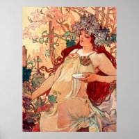 Alphonse Mucha, The Seasons, Autumn (1896) 