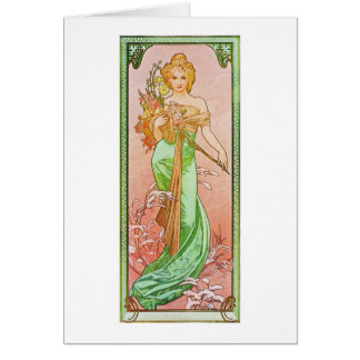 Alphonse Mucha The Seasons: Spring Printemps