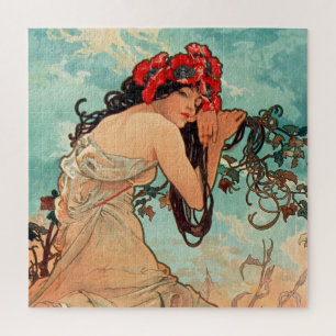 Alphonse Mucha, The Seasons, Summer (1896) Jigsaw Puzzle