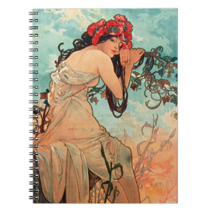 Alphonse Mucha, The Seasons, Summer (1896) Notebook