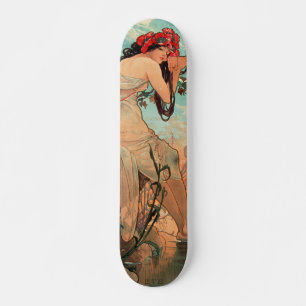 Alphonse Mucha, The Seasons, Summer (1896)  Skateboard