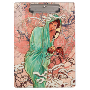 Alphonse Mucha, The Seasons, Winter (1896)  Clipboard