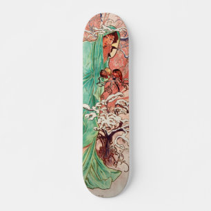 Alphonse Mucha, The Seasons, Winter (1896)  Skateboard