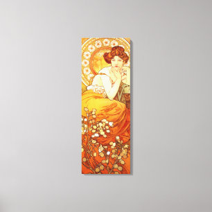 Alphonse Mucha Topaz Canvas Poster Print