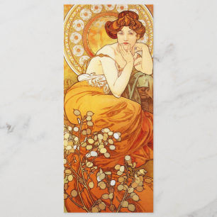 Alphonse Mucha Topaz Invitations