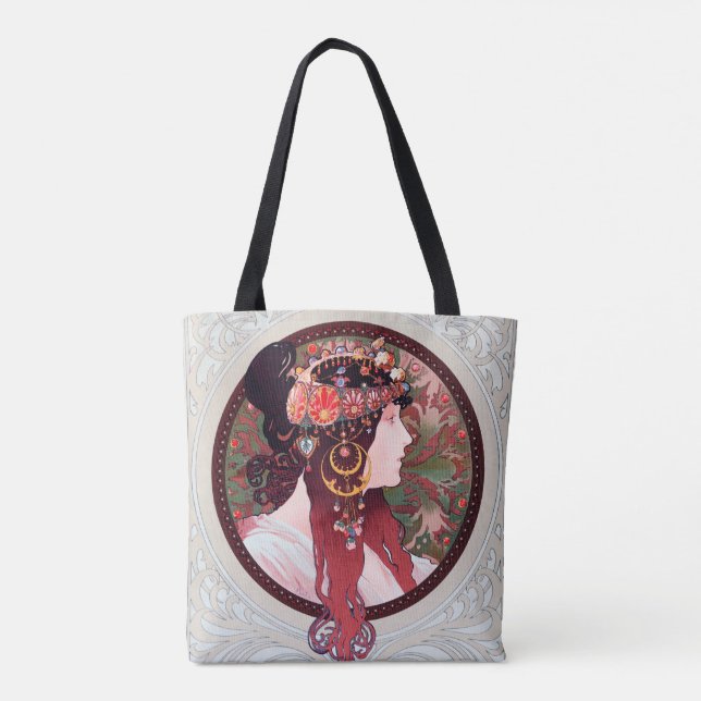 Alphonse Mucha Tote Bag (Back)