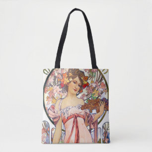 Alphonse Mucha Tote Bag