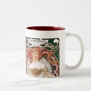 Alphonse Mucha Two-Tone Coffee Mug