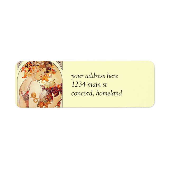 Alphonse Mucha Vintage Art (Front)