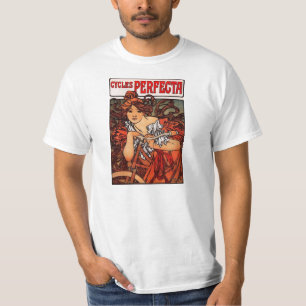 Alphonse Mucha Vintage Bicycle T-shirt