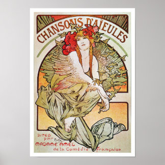 Alphonse Mucha vintage poster