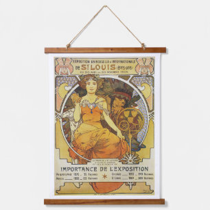 Alphonse Mucha wall art hanging tapestry