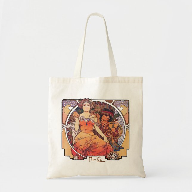 Alphonse Mucha -  World's Fair 1904  St. Louis Tote Bag (Front)