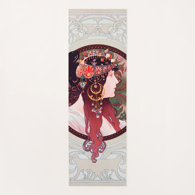 Alphonse Mucha Yoga Mat (Front)