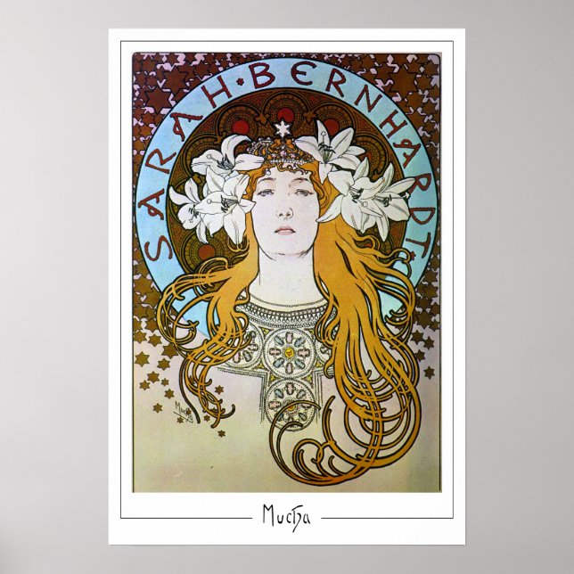 Alphonse Mucha Zedign Art Poster #122 (Front)