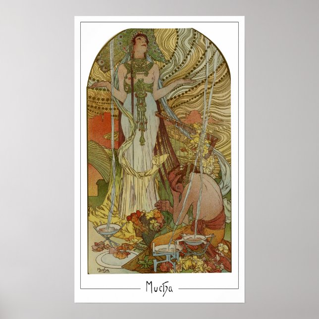 Alphonse Mucha Zedign Art Poster #169 (Front)