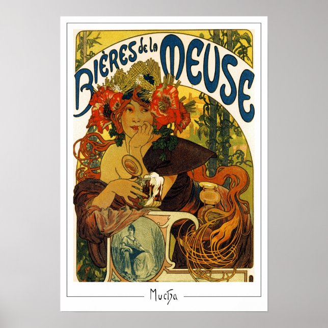 Alphonse Mucha Zedign Art Poster #204 (Front)