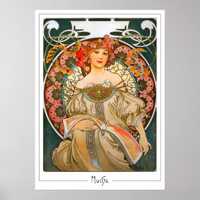 Alphonse Mucha Zedign Art Poster #214 (Front)