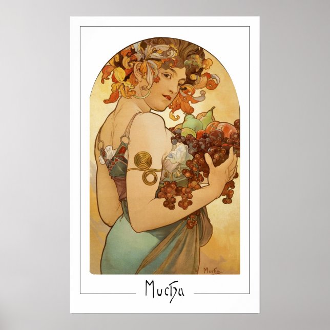 Alphonse Mucha Zedign Art Poster #220 (Front)