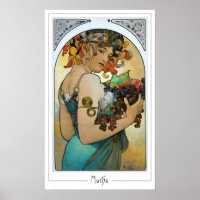 Alphonse Mucha Zedign Art Poster #220