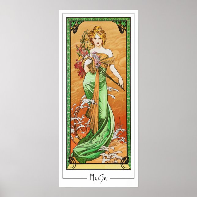 Alphonse Mucha Zedign Art Poster #247 (Front)