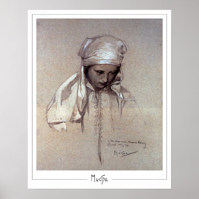 Alphonse Mucha Zedign Art Poster #261 (Front)