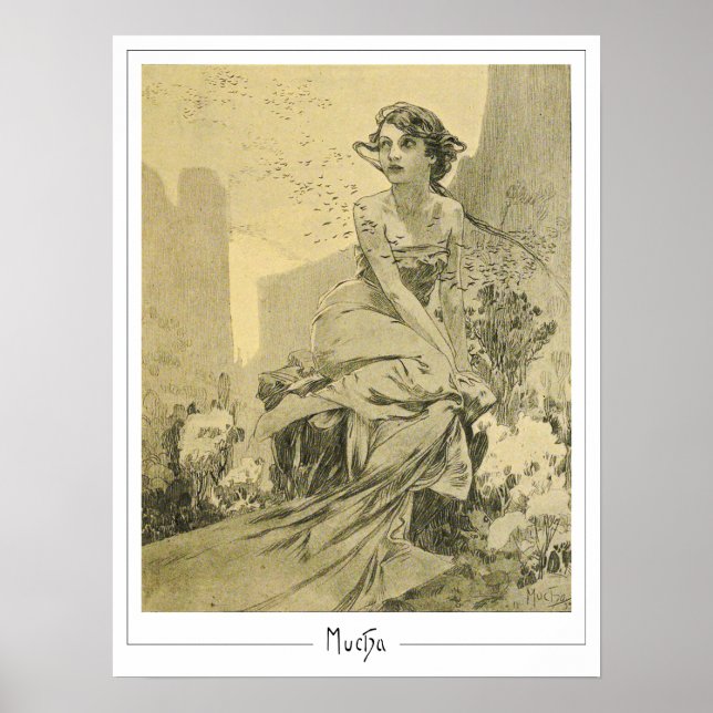 Alphonse Mucha Zedign Art Poster #290 (Front)