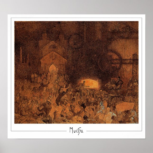 Alphonse Mucha Zedign Art Poster #291 (Front)