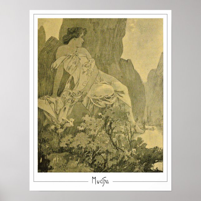 Alphonse Mucha Zedign Art Poster #335 (Front)
