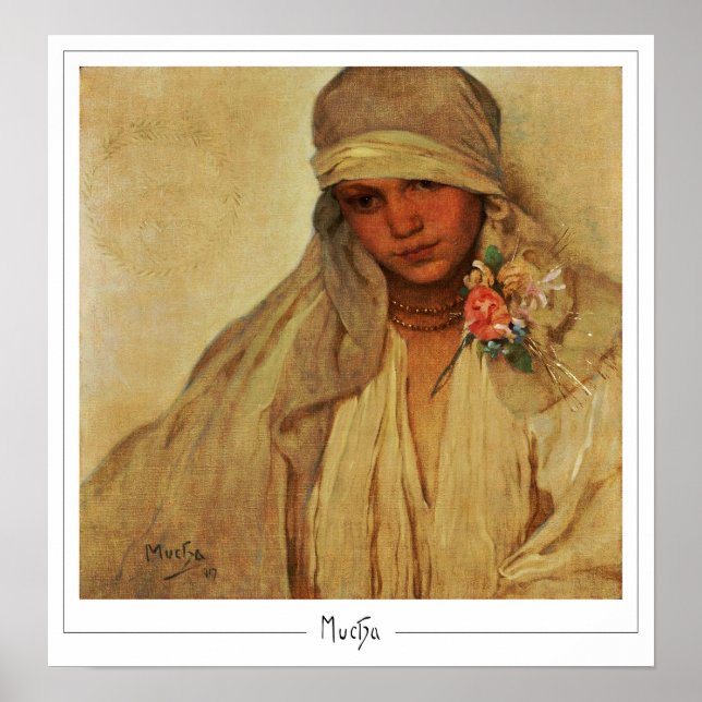 Alphonse Mucha Zedign Art Poster #343 (Front)