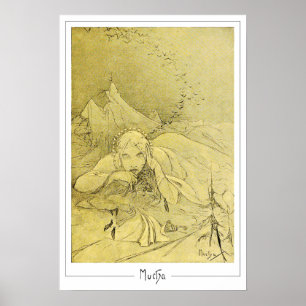 Alphonse Mucha Zedign Art Poster #372