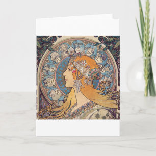 Alphonse Mucha , “Zodiac” Card